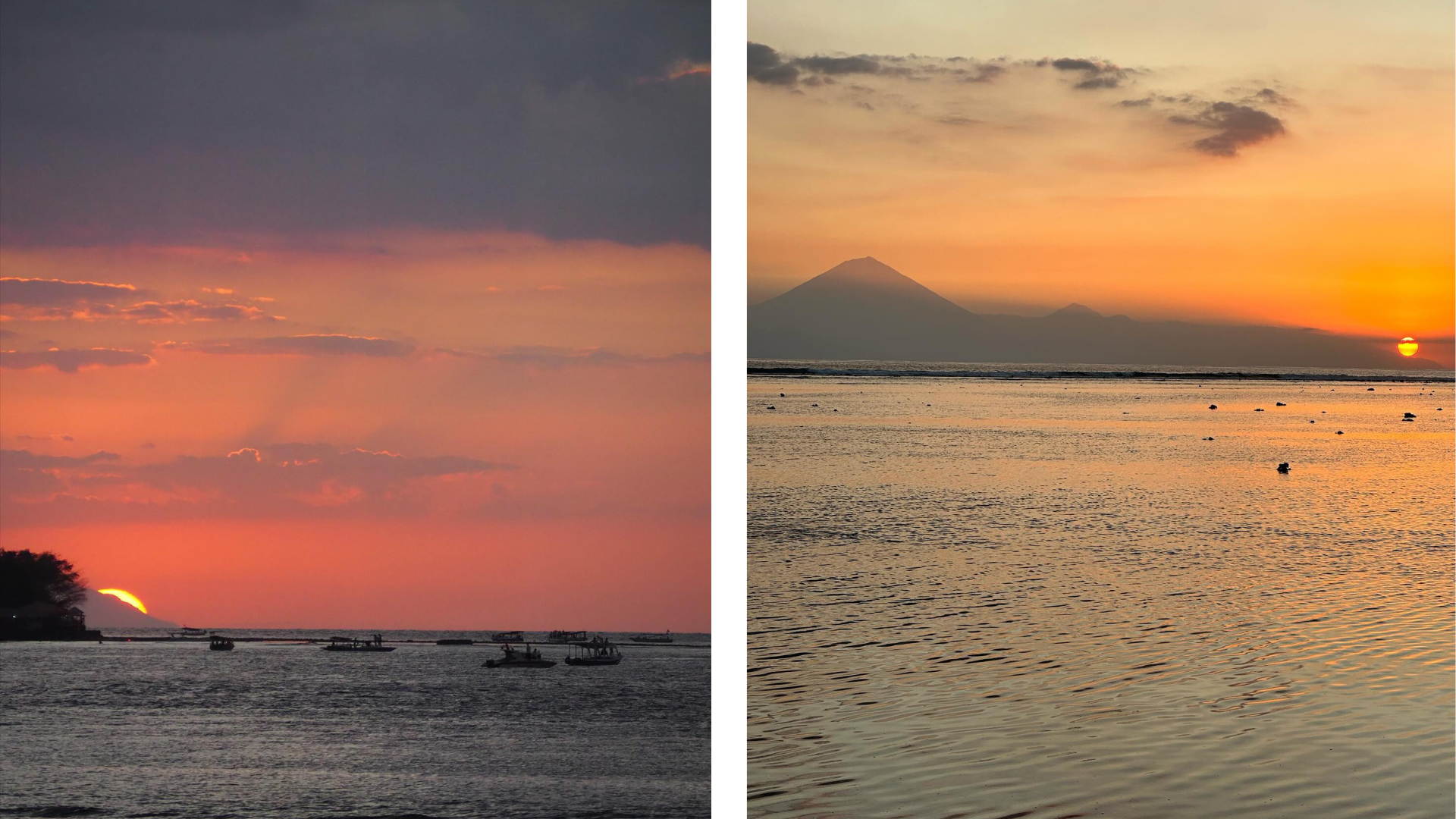 Pôr do sol em Gili T